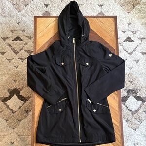 MICHAEL Michael Kors Black Hooded Raincoat